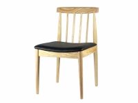 北歐風格白蠟木西餐廳椅子