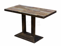 復古風三胺板鋼木主題餐桌