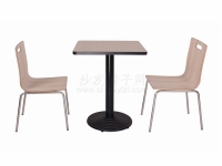 快餐店分體式一桌兩椅組合