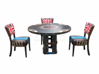 工業主題餐廳桌子椅子組合