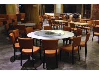大型港式茶餐廳圓桌椅案例